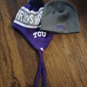 TC Purple and Gray Kids Hat Duo